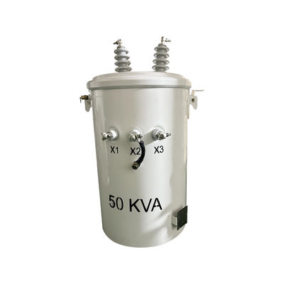 comprar Transformadores de distribuição montados em pólo de 50kva de fase única de óleo imerso 12470v a 277v Fabricação em linha