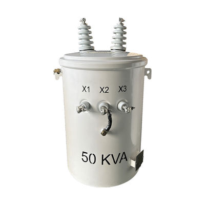 comprar Transformador de pólo de potência de fase única de 50kva Transformadores elétricos step down Fabricação em linha