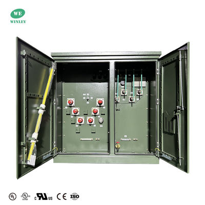 comprar UL Certified 3 Phase Pad Mounted Transformer Oil Immersed 500Kva 34,5KV a 208Y Dead Front Loop Feed Fabricação em linha
