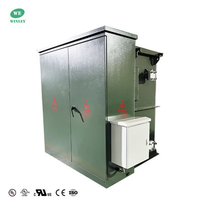comprar Transformador de montagem em almofada trifásico de 3750KVA com certificação UL, preenchido com líquido, extremidade morta, alimentação em loop, 34500V para 480Y277 ANSI C57 Fabricação em linha