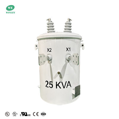 comprar Certificação UL 25 Kva Transformador montado em pólo de fase única Distribuição de energia por sobrecarga Transformador imerso em óleo 12470V a 480V DOE 2016 Fabricação em linha