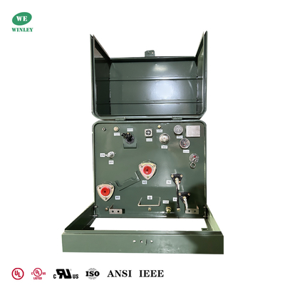 comprar UL Listado 75Kva Pad montou transformadores de fase única Distribuição de energia 480V a 120V ANSI normas IEEE Fabricação em linha