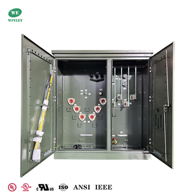 comprar UL listado 300Kva 3 fase Pad montado transformador 12,47KV a 480V alimentação radial ASNI/IEEE normas Fabricação em linha