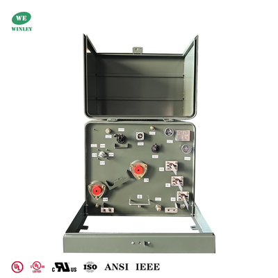 comprar Transformador de Distribuição Monofásico de Montagem em Almofada de 75Kva Distribuição de Energia Alimentação em Loop 13800V Para 240V Com certificação UL/cUL Fabricação em linha