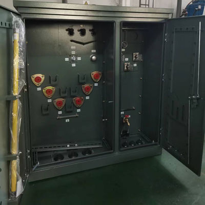 Transformador de distribuição de energia de tipo óleo de 45kva, de três fases, montado em pad