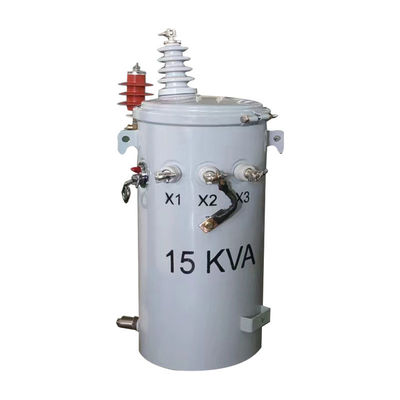 Óleo de transformador de distribuição de pólo de 15kva de fase única imerso 4160v a 240v