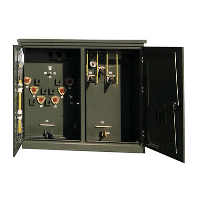 300 Kva Transformador de distribuição de óleo imerso de três fases montado em pads 24,94Kv