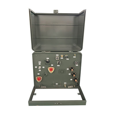 Transformador montado numa plataforma de fase única, de 75Kva 13,8Kv para 208v