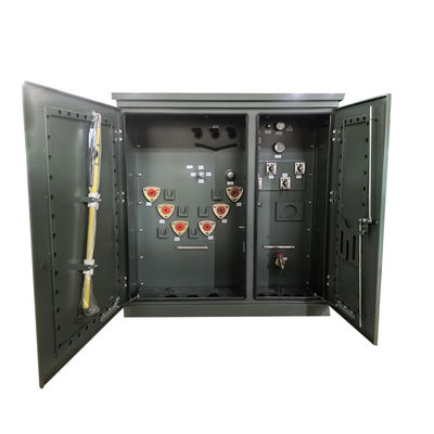 300Kva Três fases Pad montado transformador de alimentação de circuito 12470GrdY/7200V a 480Y/277