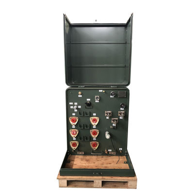 Transformadores de distribuição montados na plataforma de alimentação radial Descer 34500V para 240v 100kVA