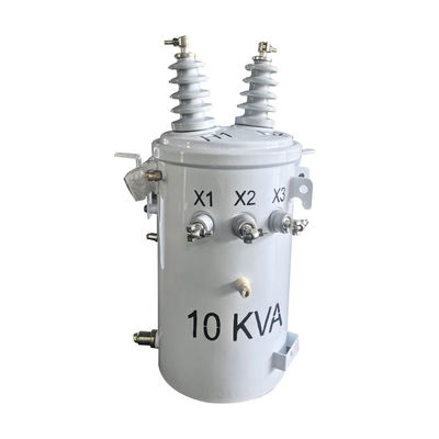 Transformador de distribuição montado em pólo de fase única de 10Kva 12470V a 240V