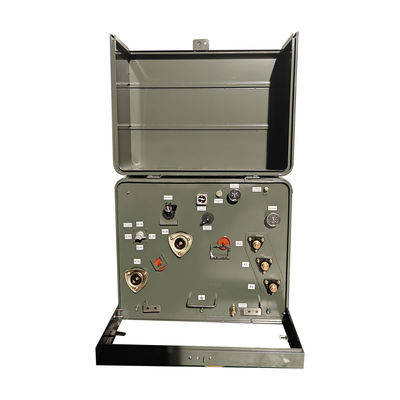 Sistema de distribuição de transformadores de montagem de plataforma de fase única 4160v 240v Exterior 250KVA 304 aço inoxidável