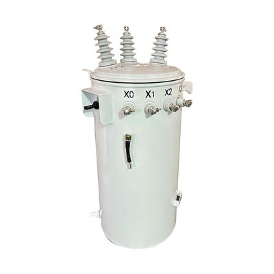 Transformador elétrico de 30kva de três fases montado em pólo de potência de óleo 12KV a 208V