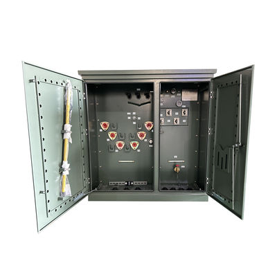 Óleo transformador montado em uma plataforma de 3 fases de 500kva, com 12470v a 480v