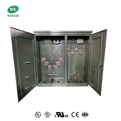 Transformador de distribuição montado em 3 fases 2500 Kva 13200v a 480y/277 Para exterior