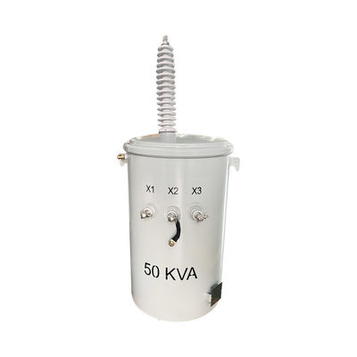 50KVA Potência de fase única Transformador montado em poste Óleo imerso 19920/34500GrdY A 120/240V