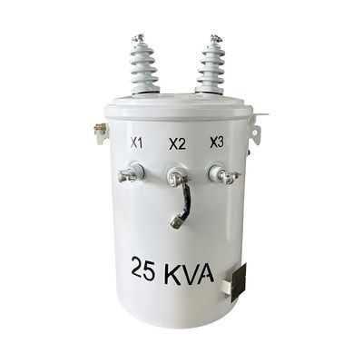 25KVA Transformador montado em pólo de fase única Distribuição 4160V a 120V ANSI / IEEE C57