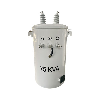 Transformador de distribuição montado em pólo de 75kva de óleo de fase única 4160GrdY/2400 a 120/240V