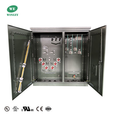 1000Kva Três fases Pad montado transformador de alimentação de loop 34,5KV a 208V UL Certificado