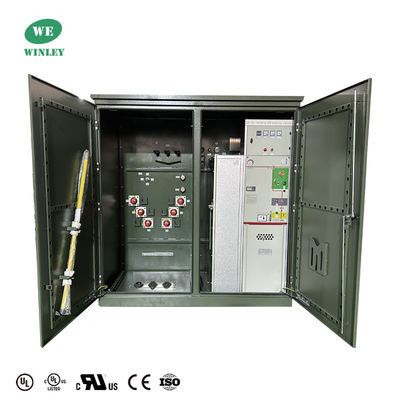 3000 Kva 3 fase Pad montado transformador Step-Down 24940V & 12470V UL Certificado atende às normas DOE 2016 ANSI IEEE