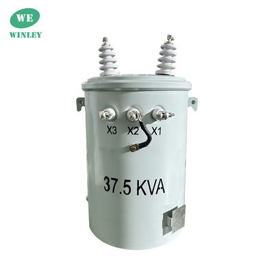 37.5kva Transformador elétrico montou em pólo de fase única Onan 4160V a 480V ANSI