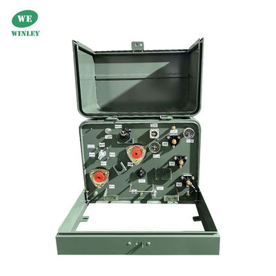 25kva Transformador de distribuição de óleo submerso Transformador de fase única montado em pad 12470V a 240V ANSI IEEE 304SS Tanque