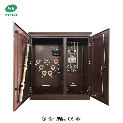 45Kva Três fases Pad montado Transformador óleo imerso Distribuição 12470V Step Down UL Certificado