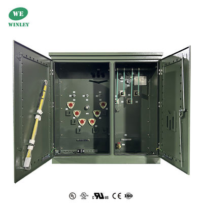 1000Kva Transformador montado em três fases 304SS Distribuição 12000V Imersão em óleo Certificado UL / CUL