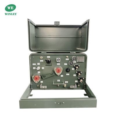 50kva Transformador monofásico montado em pads Transformador de distribuição imerso em óleo 13800V ANSI / IEEE C57