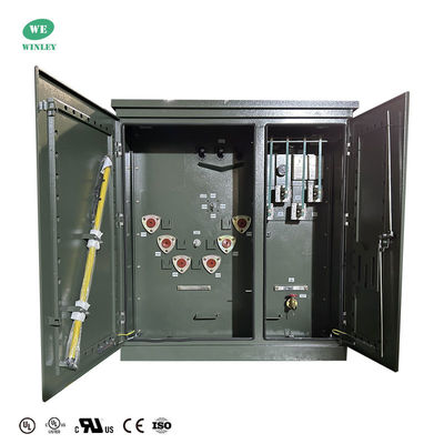 Transformador de distribuição de três fases imerso em óleo com 300Kva de pad montado UL com CT ANSI IEEE DOE 2016