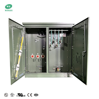 Transformador de distribuição imerso em óleo de três fases de 1300Kva com pad montado 13.8KV a 480V com certificado UL