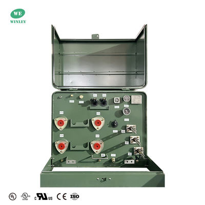 Fornecedor de certificações UL/cUL Transformadores montados em plataforma de fase única de 25Kva para distribuição de energia de 4160V a 120V