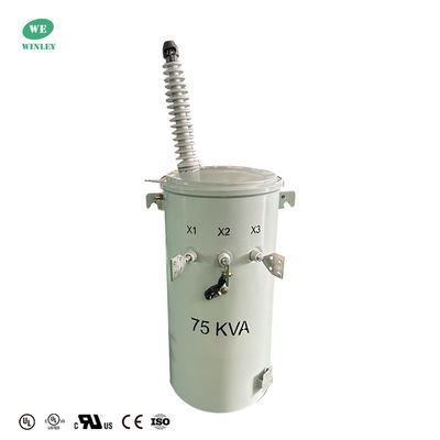 75 Kva Power Pole Transformer Single Phase Pole Mounted Overhead Distribution 34,5kv A 120v Ansi Ieee Doe 2016 Padrões