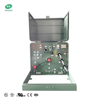 Transformador de Distribuição Monofásico de 75Kva Montado em Almofada Redutor 34.5KV Para 240V Padrões ANSI IEEE