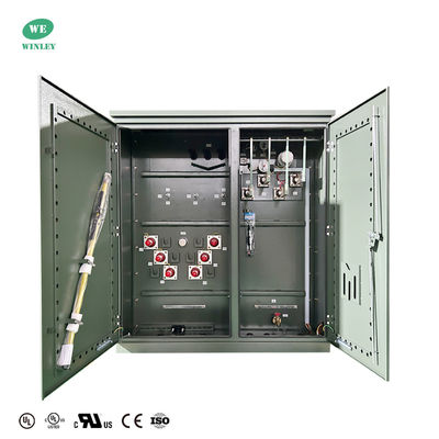 3 Pad de fase montado no transformador Distribuição de óleo de potência imerso 3750Kva Step-Down 34500V a 480Y ANSI IEEE DOE 2016 UL Certificado
