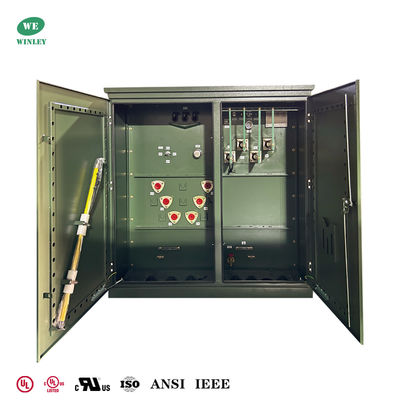 Certificação UL/CUL Transformador de três fases montado em pad 3750KVA 12,47KV a 480V para distribuição de energia de voltagem média