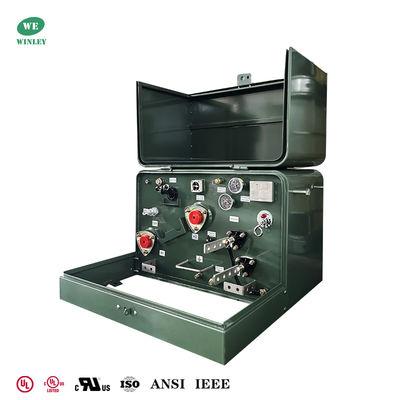 50Kva Transformadores montados em pads de fase única Distribuição de energia Loop Polaridade aditiva de alimentação 240V a 480V UL Listado