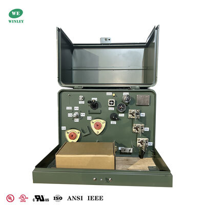 Single Phase Pad Mounted Transformer 25kva 12.47kv To 120v Oil Filled Distribution Transformers