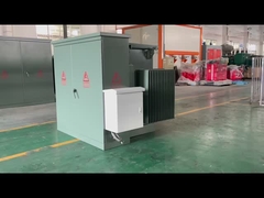 Transformador montado em plataforma de 3 fases