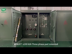 Transformador montado em almofada trifásico de 150Kva listado pela UL 12870V para 208V Alimentação radial Padrões ASNI IEEE