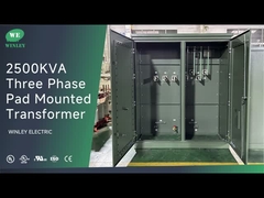2500Kva Transformador de isolamento de três fases montado em pads de óleo imerso 480V a 480Y IEEE ANSI C57