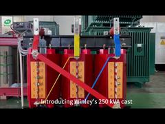 Transformadores de Distribuição Elétrica de Resina Fundida de 250kva Tipo Seco com Bobina Fundida 400v